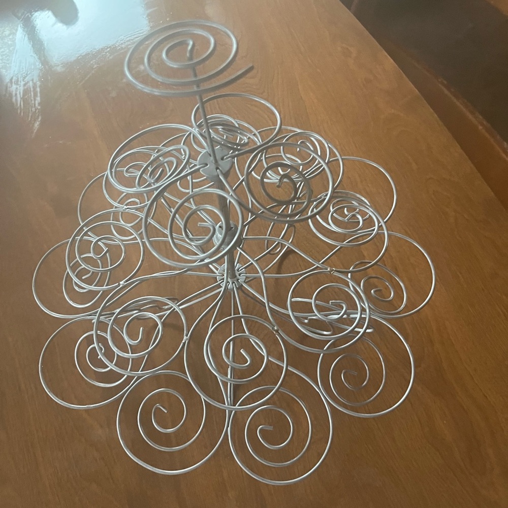 Elegant Silver Cupcake Stand